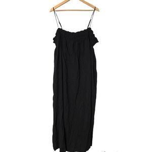 H&M Striped Black & Gray Maxi Flowy Dress *NWT* - XL